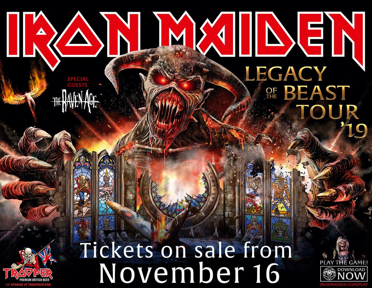 Iron Maiden  “Legacy of the Beast Tour 2019”